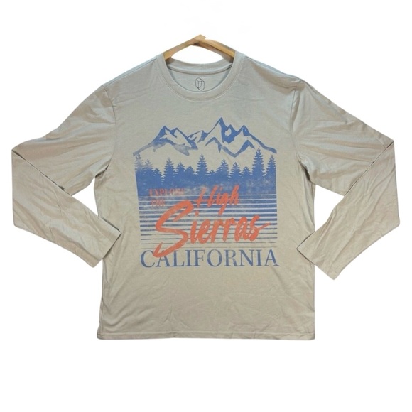 Original Use Retro Graphics Long Sleeve Shirt Men’s Size Medium NWT High Sierra - Picture 1 of 7